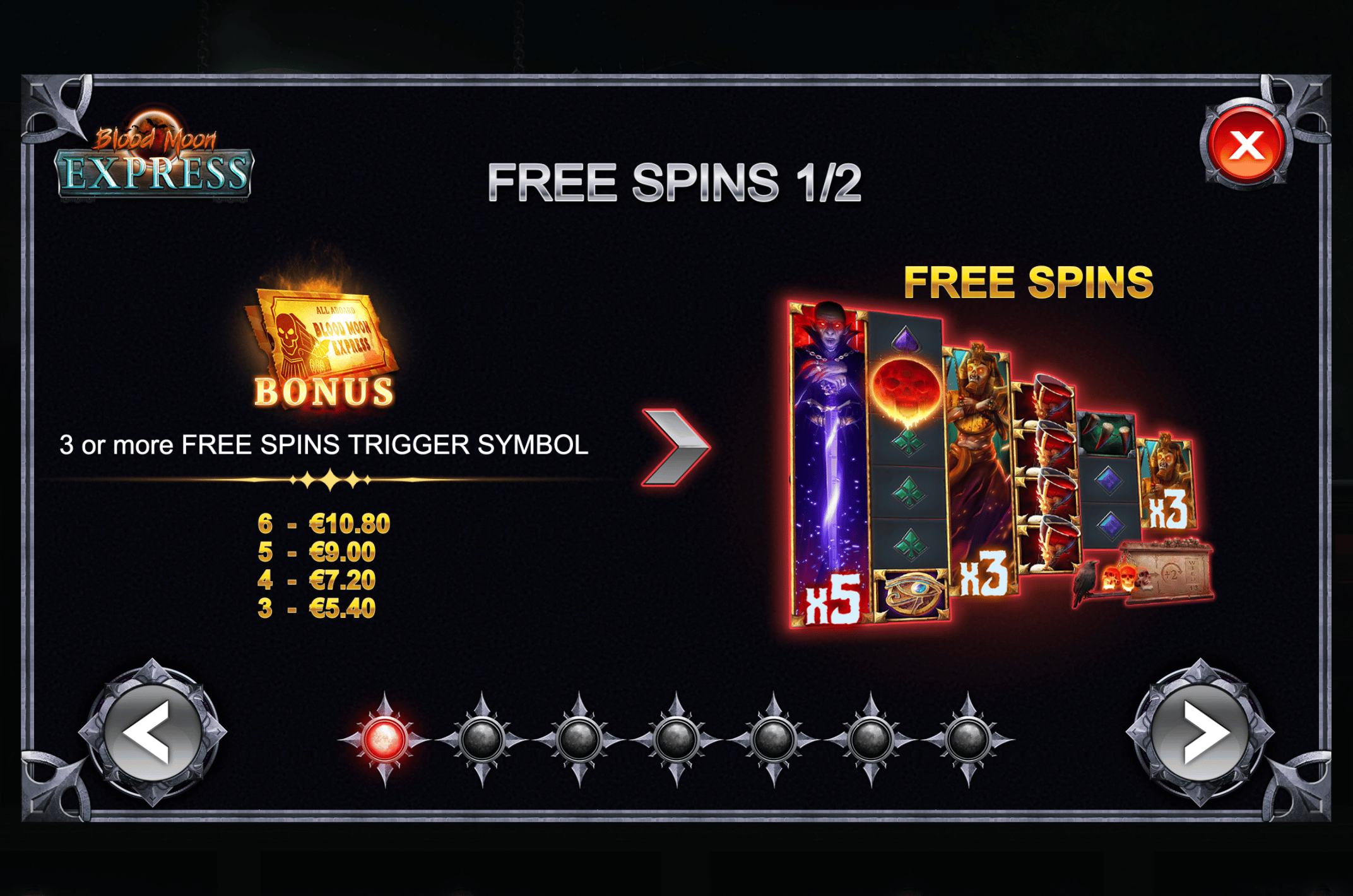 Blood Moon Express free spins