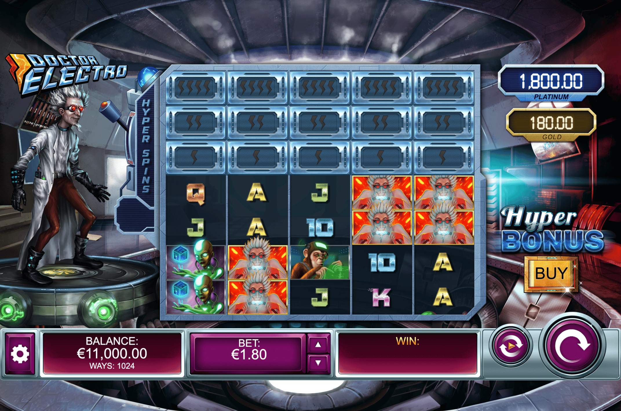 Doctor Electro slot game - kalamba games