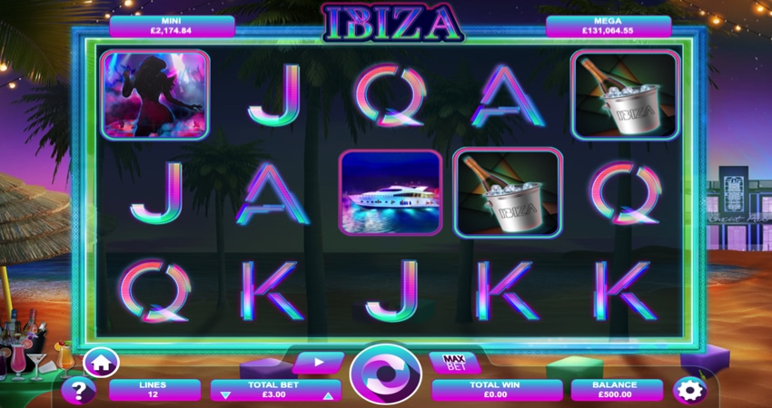 Ibiza slot game - 5 reel