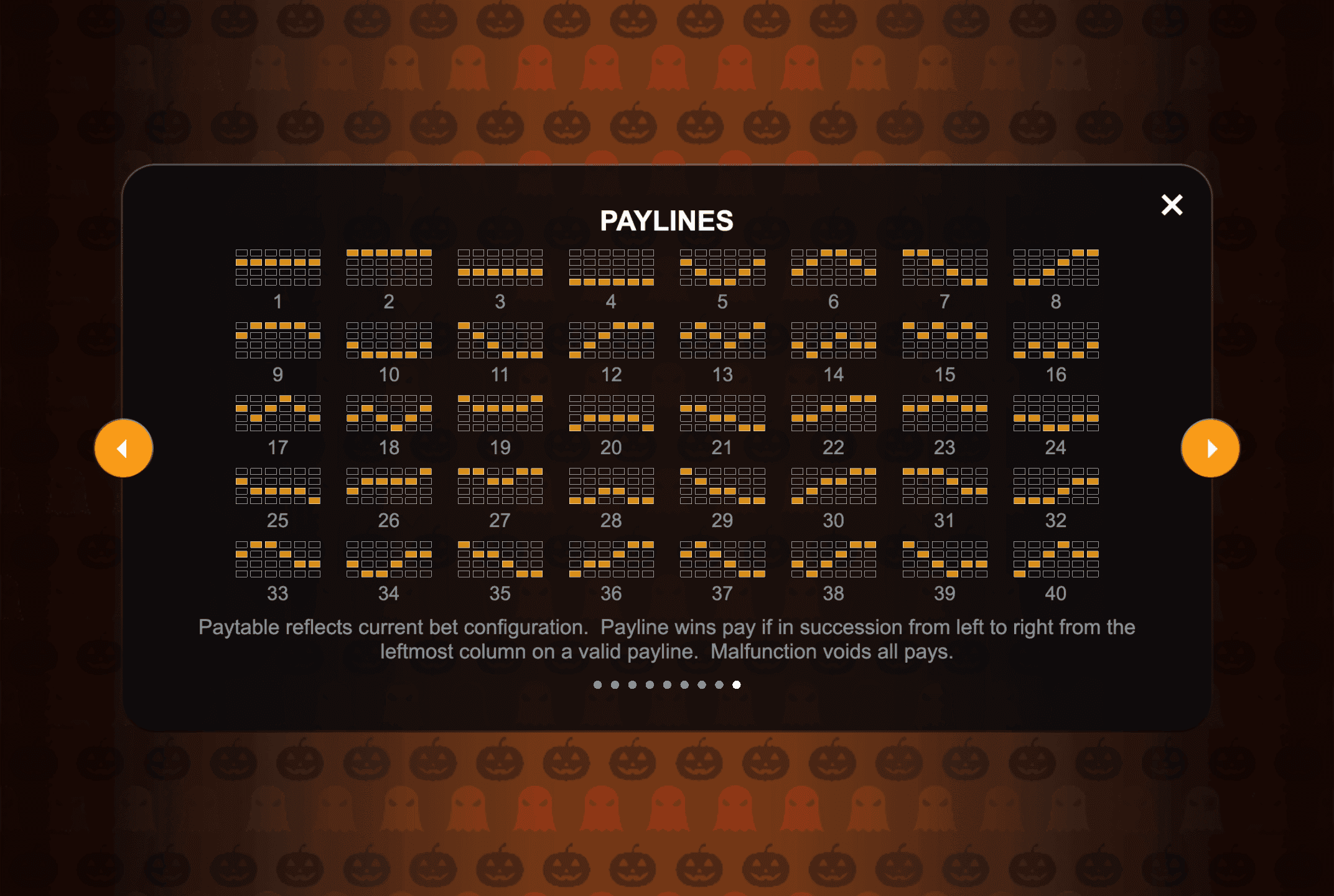 Joker Lanterns slot paylines