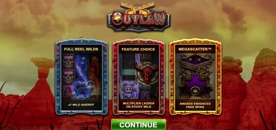 outlaw slot features