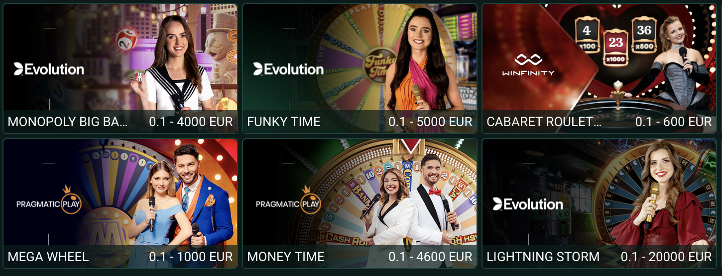 SpinBetter - live games