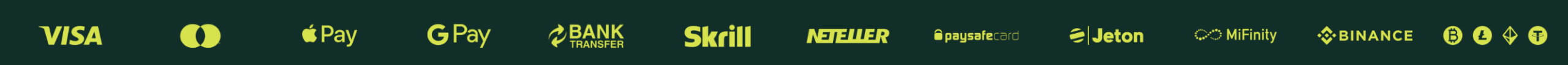 SpinBetter - payment options