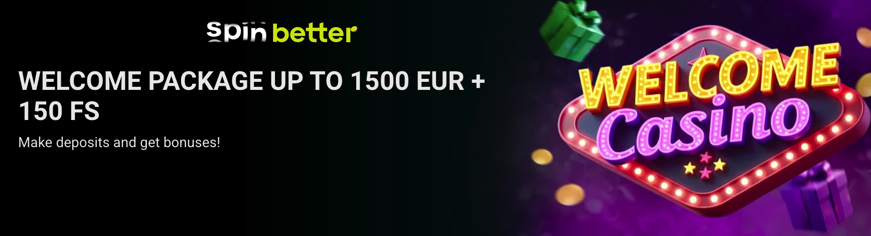 SpinBetter - welcome offer