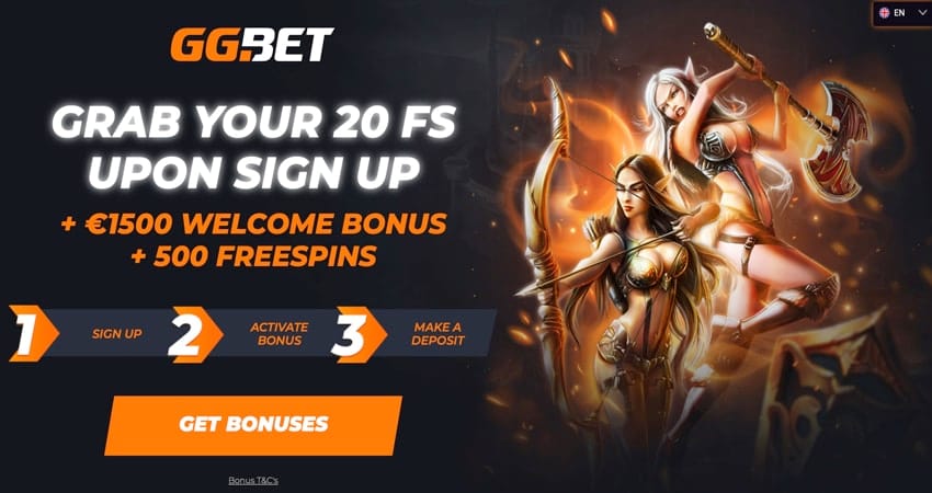 20 Free Spins on Sign up - GGBet