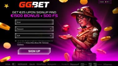 Registration Bonus in GGBet Casino