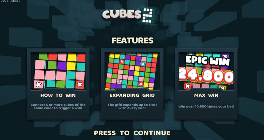 Cubes 2 game features