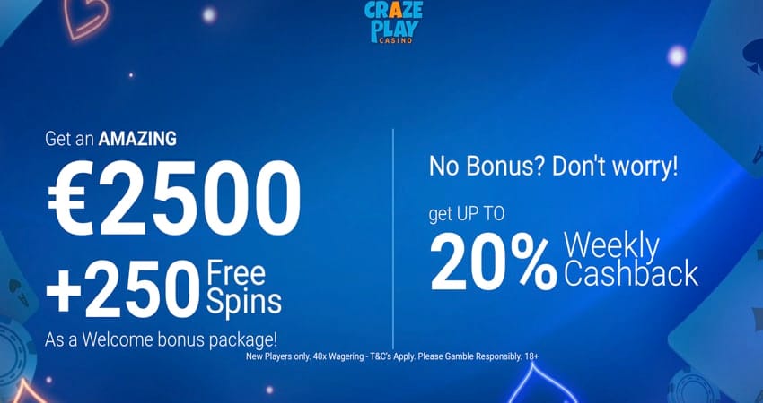 Craze Play Free Spins