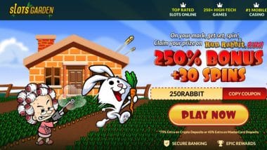 30 Free Spins in Run Rabbit, Run! Slot Machine