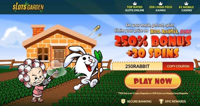 30 Free Spins in Run Rabbit, Run! Slot Machine