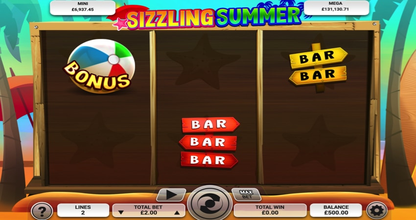 Sizzling Summer slot game