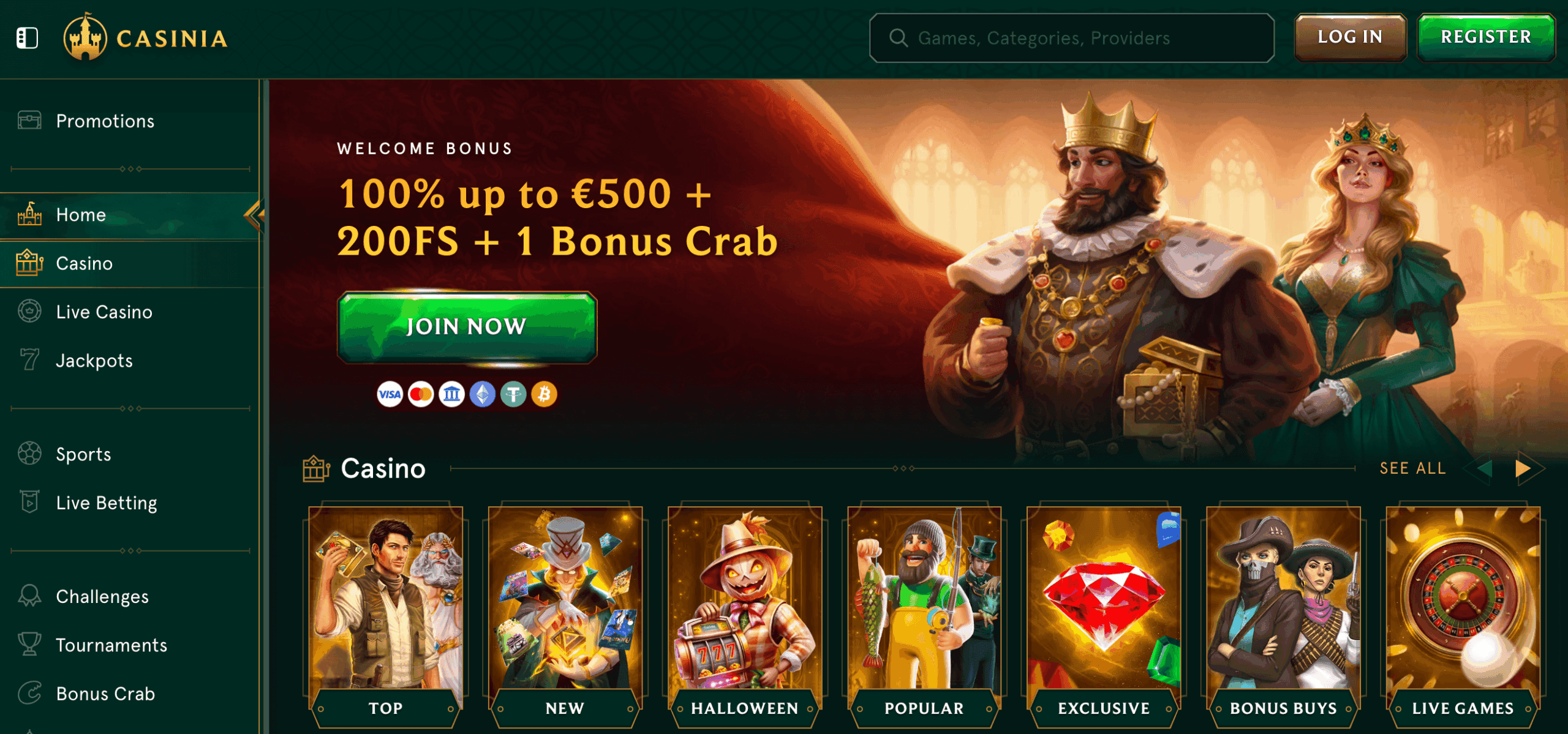 Casinia halloween bonus