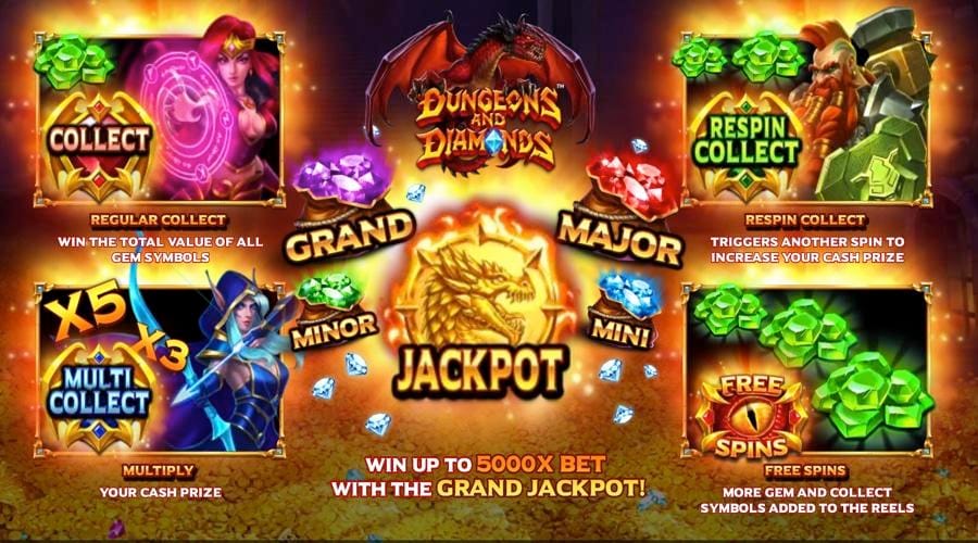 Dungeons and Diamonds bonus info