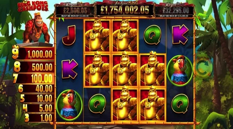 King Kong Cashpots Jackpot King video slot
