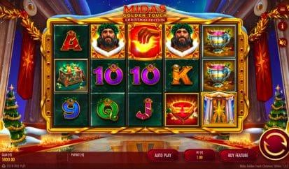 Midas Golden Touch Christmas Edition video slot release
