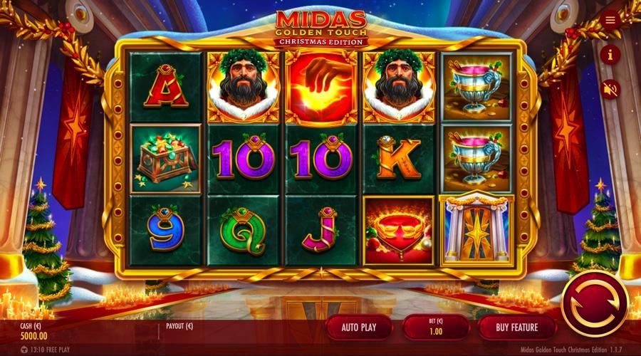 Midas Golden Touch Christmas Edition video slot release