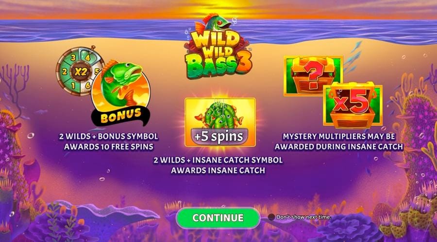 Wild Wild Bass 3 bonus games