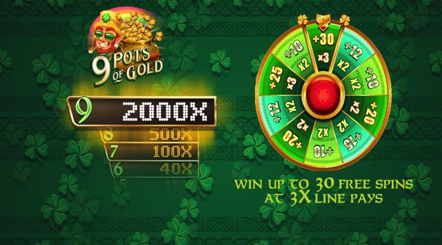 9 Pots of Gold bonus info