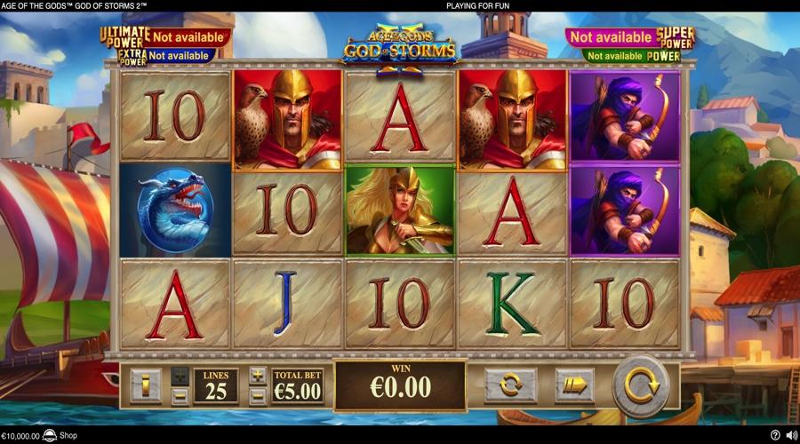 Age of the Gods: God of Storms video slot