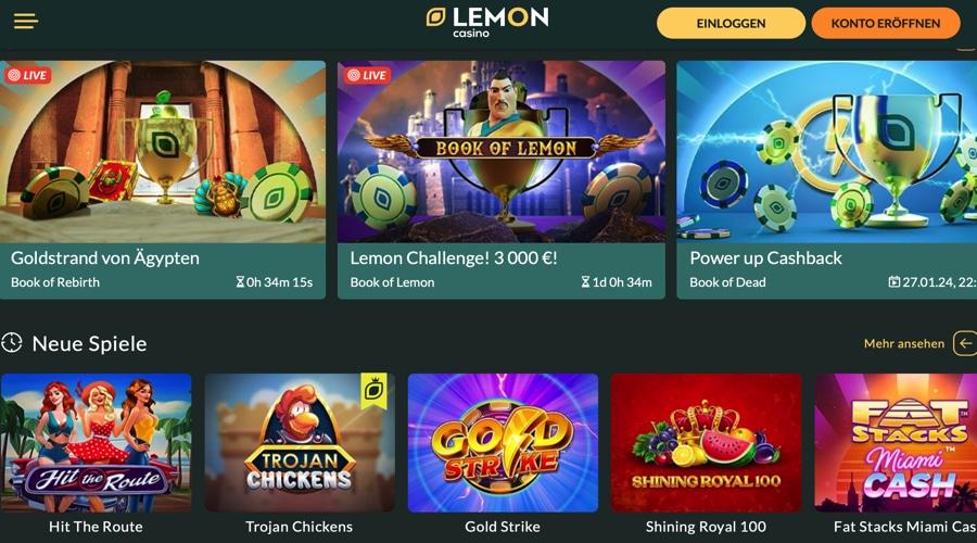 Lemon Casino - challenges