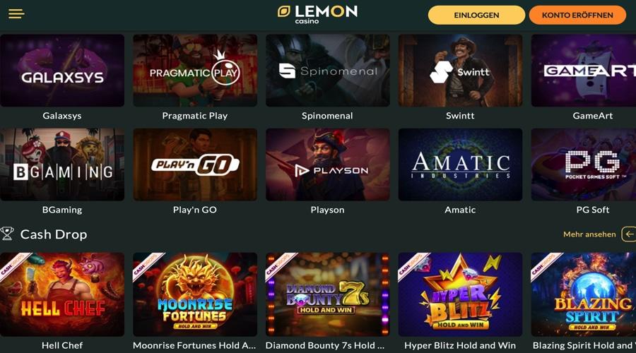 Lemon Casino - providers