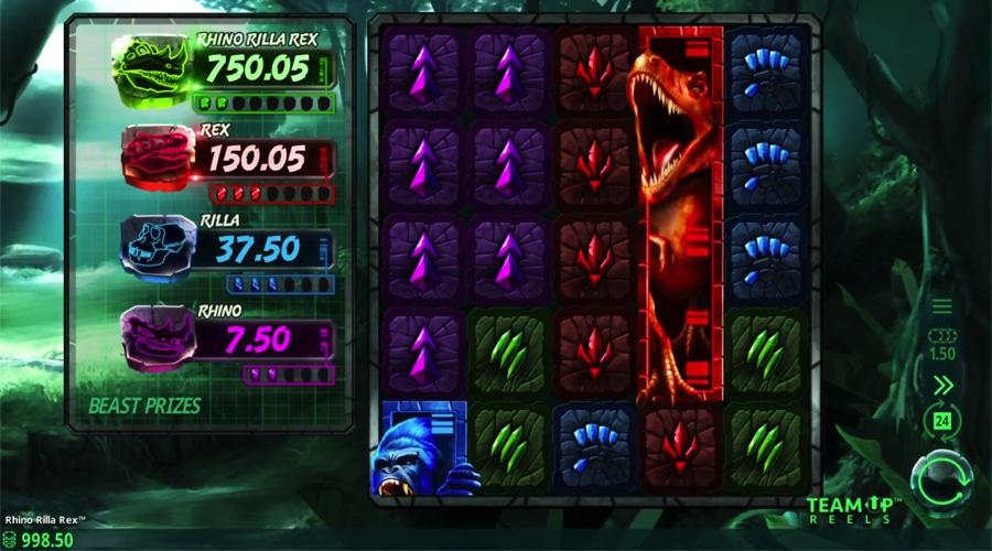 Rhino Rilla Rex slot game - Crazy Tooth Studio