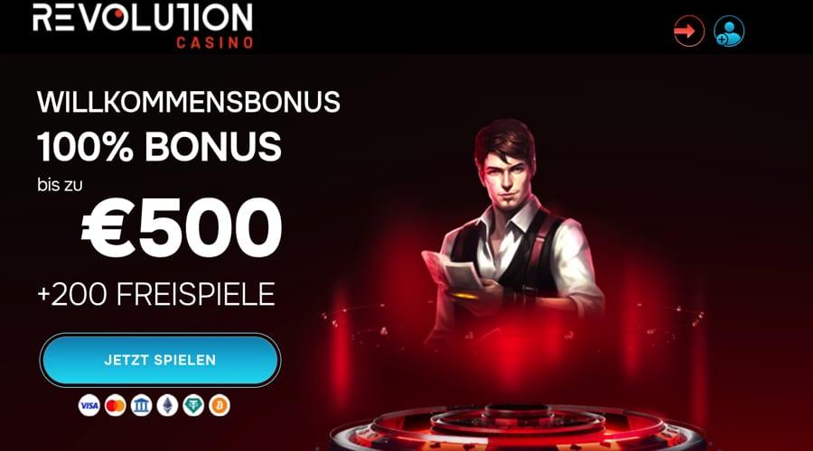 Revolution Casino DE werbung