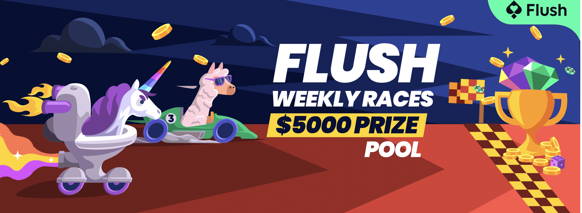 Flush Casino races