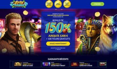 Lucky Treasure bonus for French Players