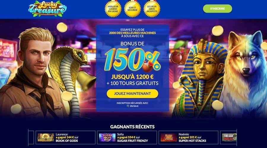 Lucky Treasure bonus for French Players