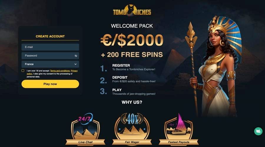 Tomb of Riches english offer