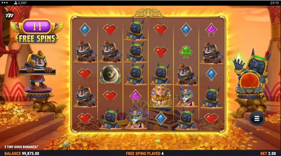 3 Tiny Gods Bonanza Free Slots in Demo » from Foxium