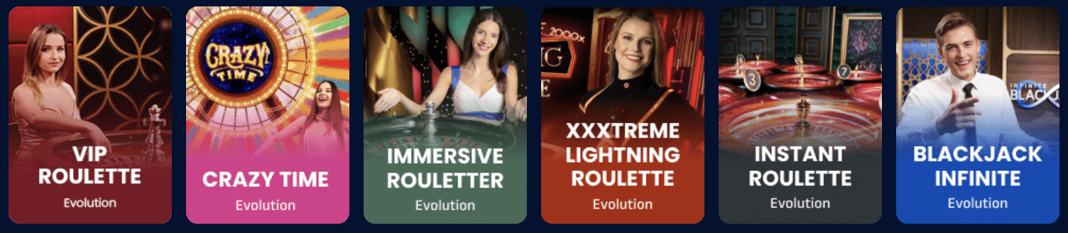 BetFoxx live games list