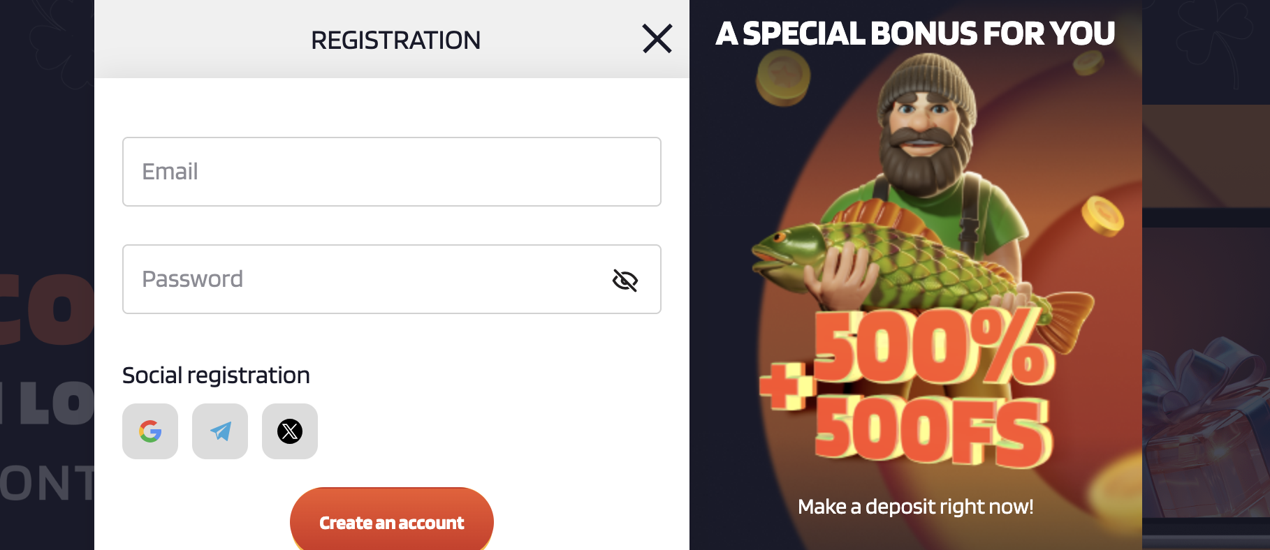 Lucky Mister Casino - signup bonus