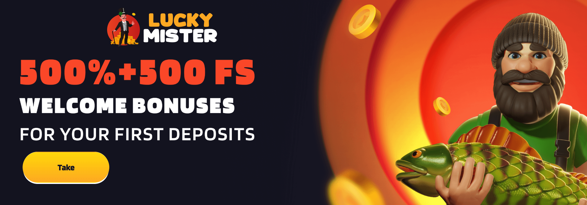 Lucky Mister Casino - welcome offer