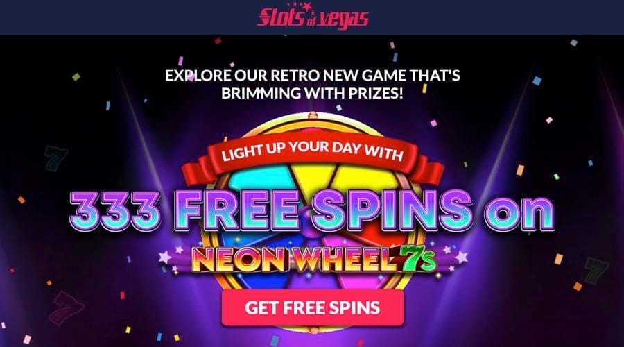 Neon Wheels 7s free spins bonus code
