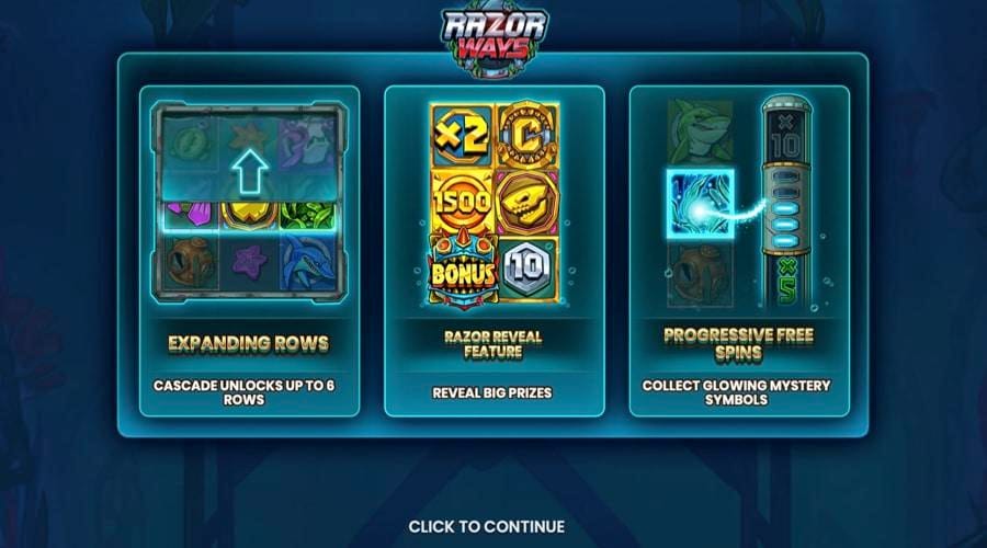 Razor Ways slot features