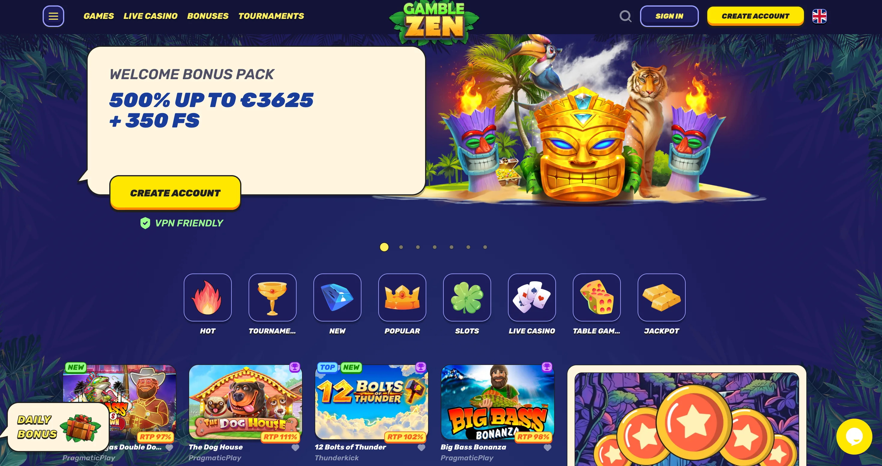 Gamble Zen Welcome Bonus