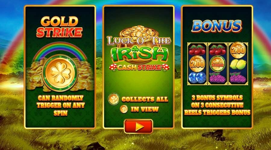 Luck O’ the Irish Cash Strike - features