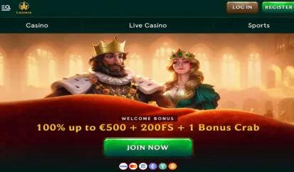 Casinia Casino Bonuses