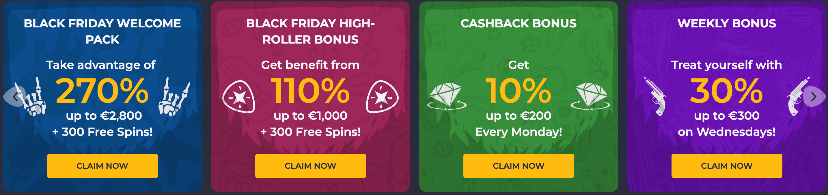 Rolling Slots casino bonuses