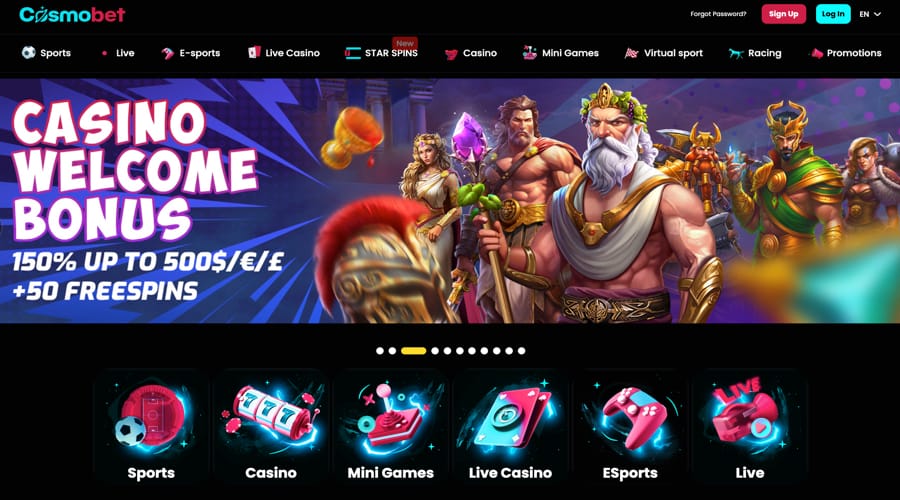 Cosmobet Free Spins UK for New Players