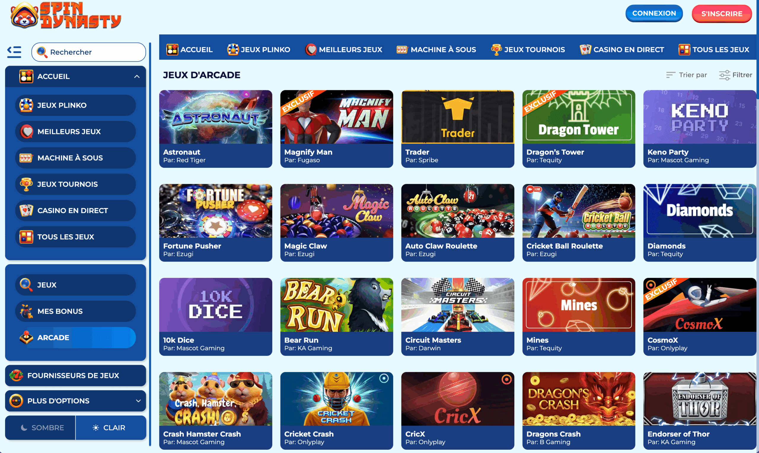 arcade games - Spin Dynasty