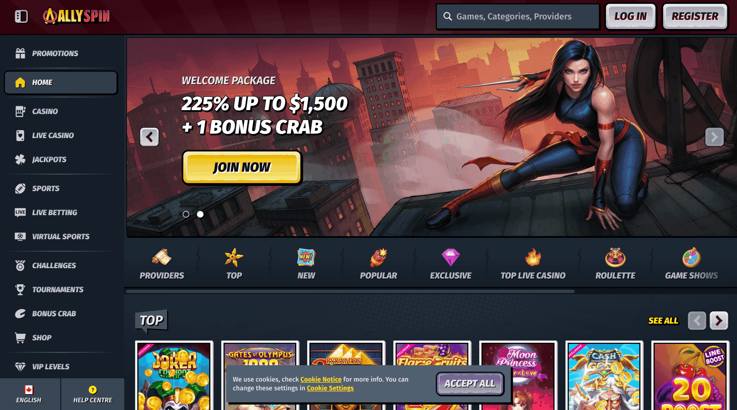 AllySpin Casino Bonuses