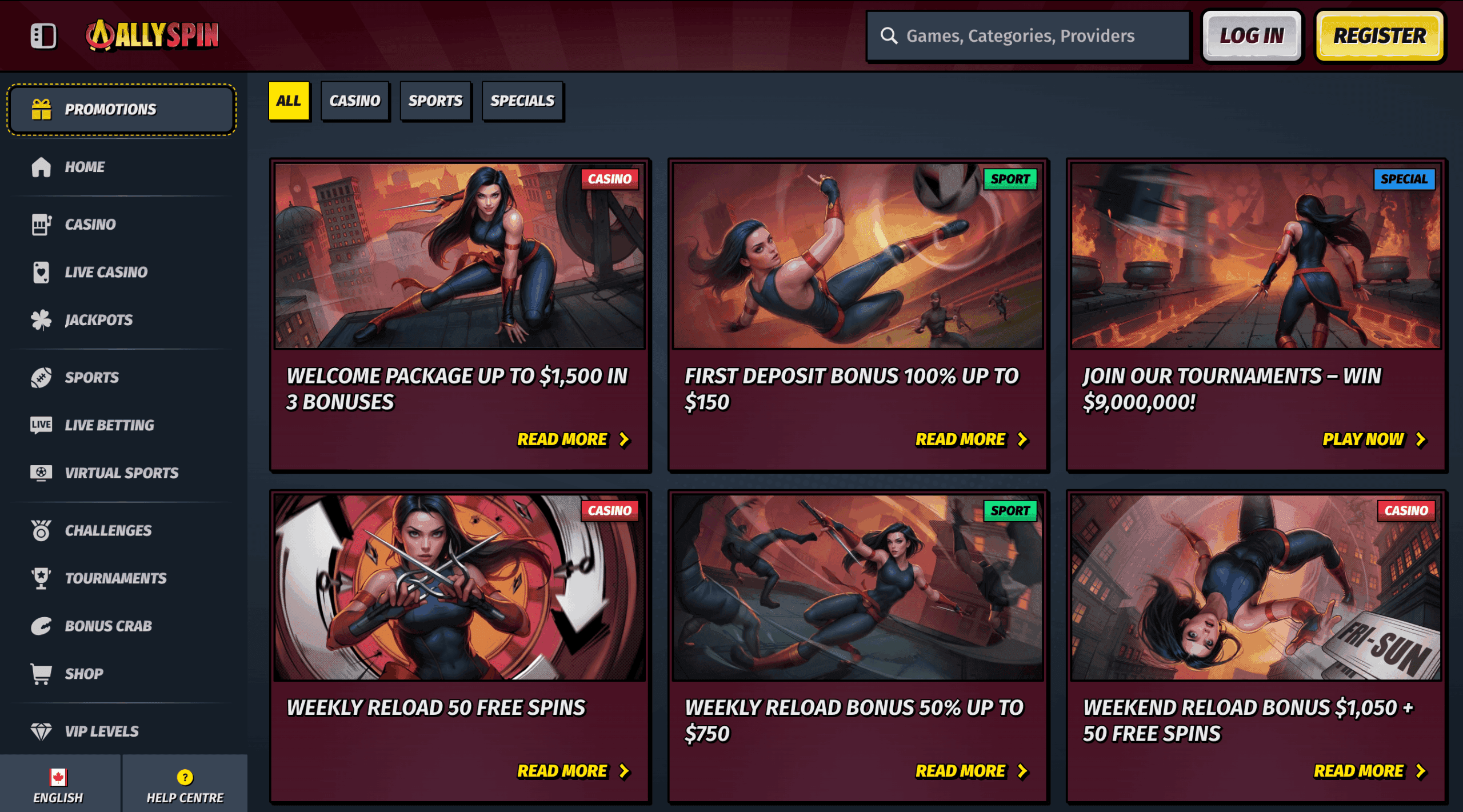 AllySpin Casino Promotions