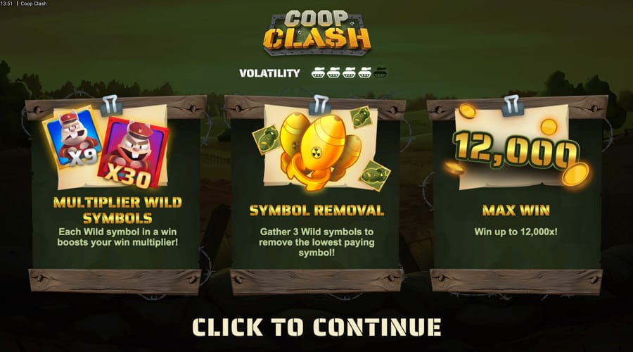 Coop Clash slot bonus info
