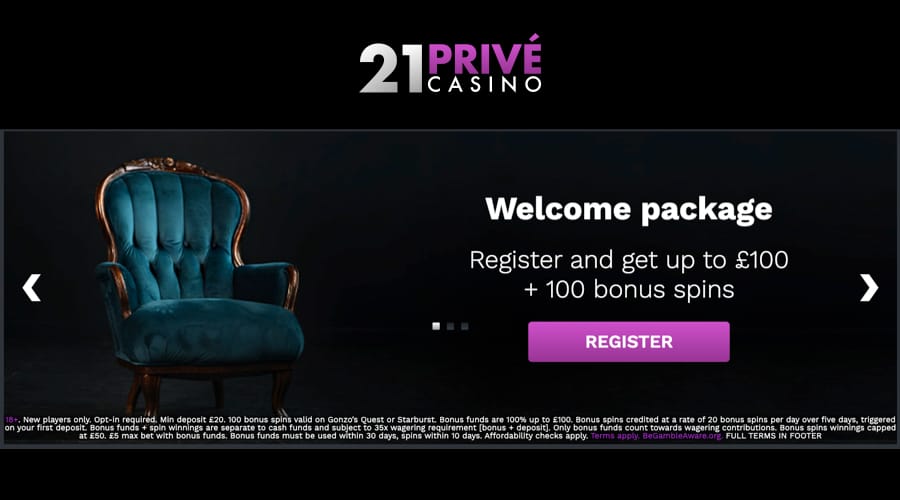 21Prive UK Deposit Bonus