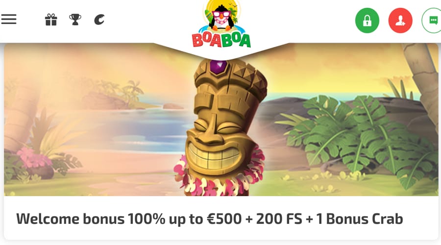 BoaBoa Casino Welcome Bonus