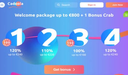 Cadoola Welcome Bonus