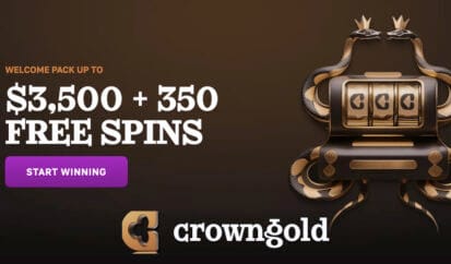 CrownGold casino welcome bonus